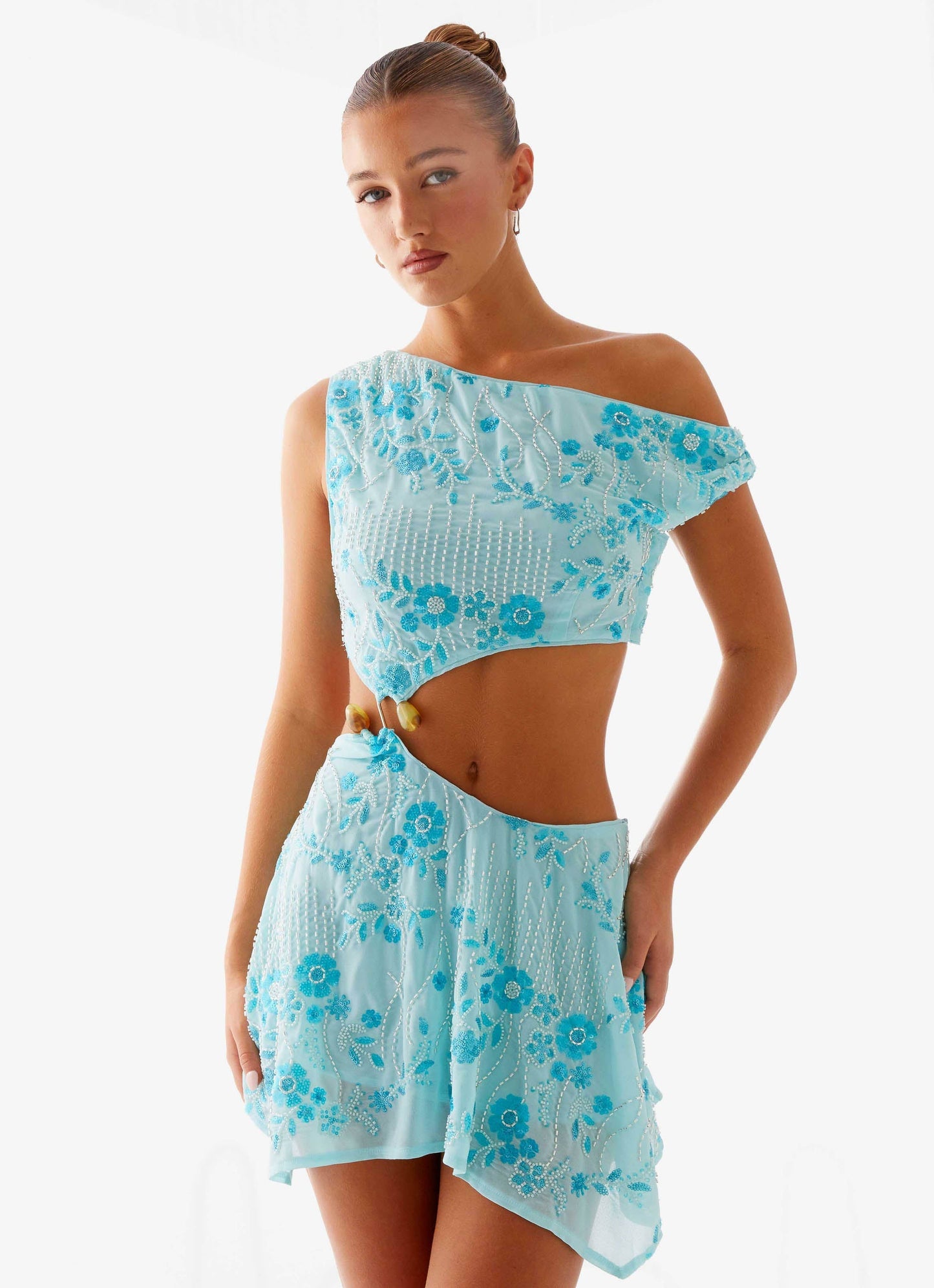 Aletta Sequin Mini Dress - Blue