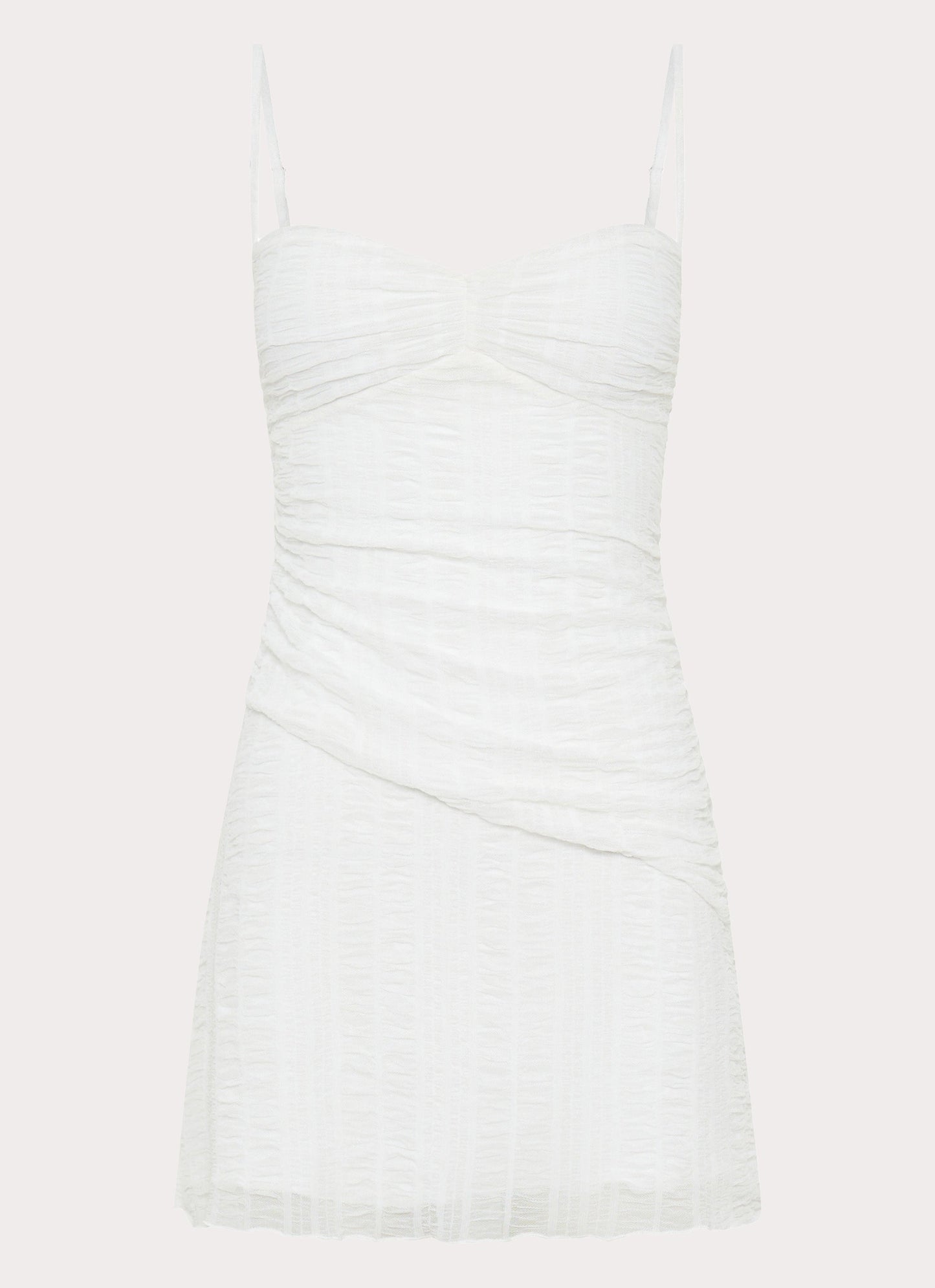 Arden Mesh Mini Dress - White