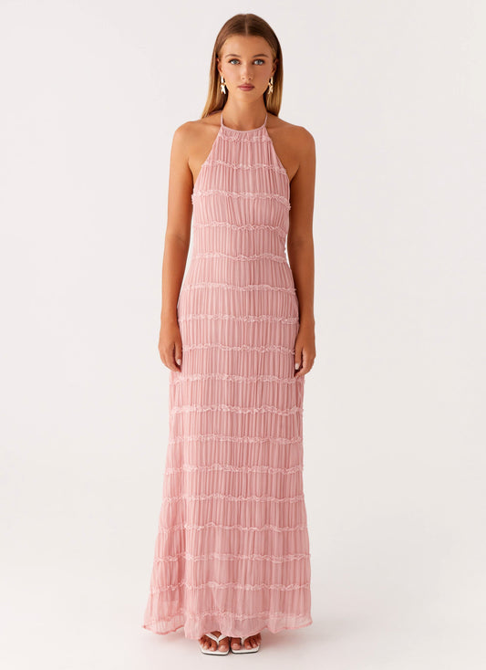 Aullie Maxi Dress - Pink