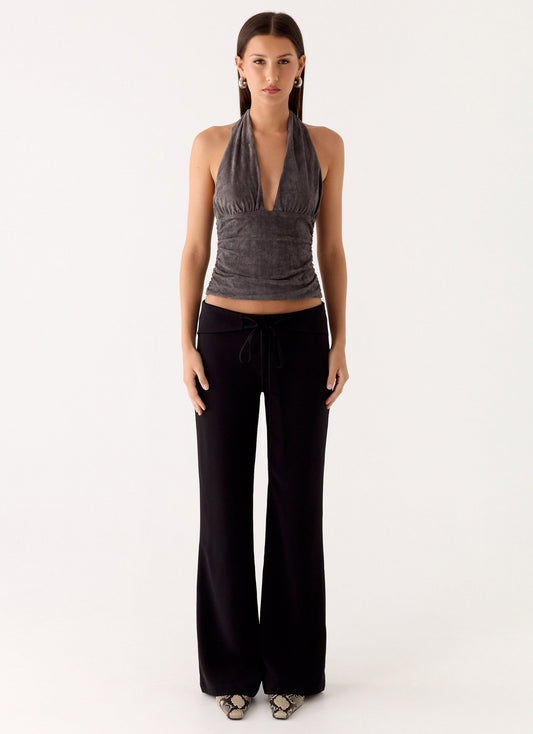 Aylssa Halter Top - Ash