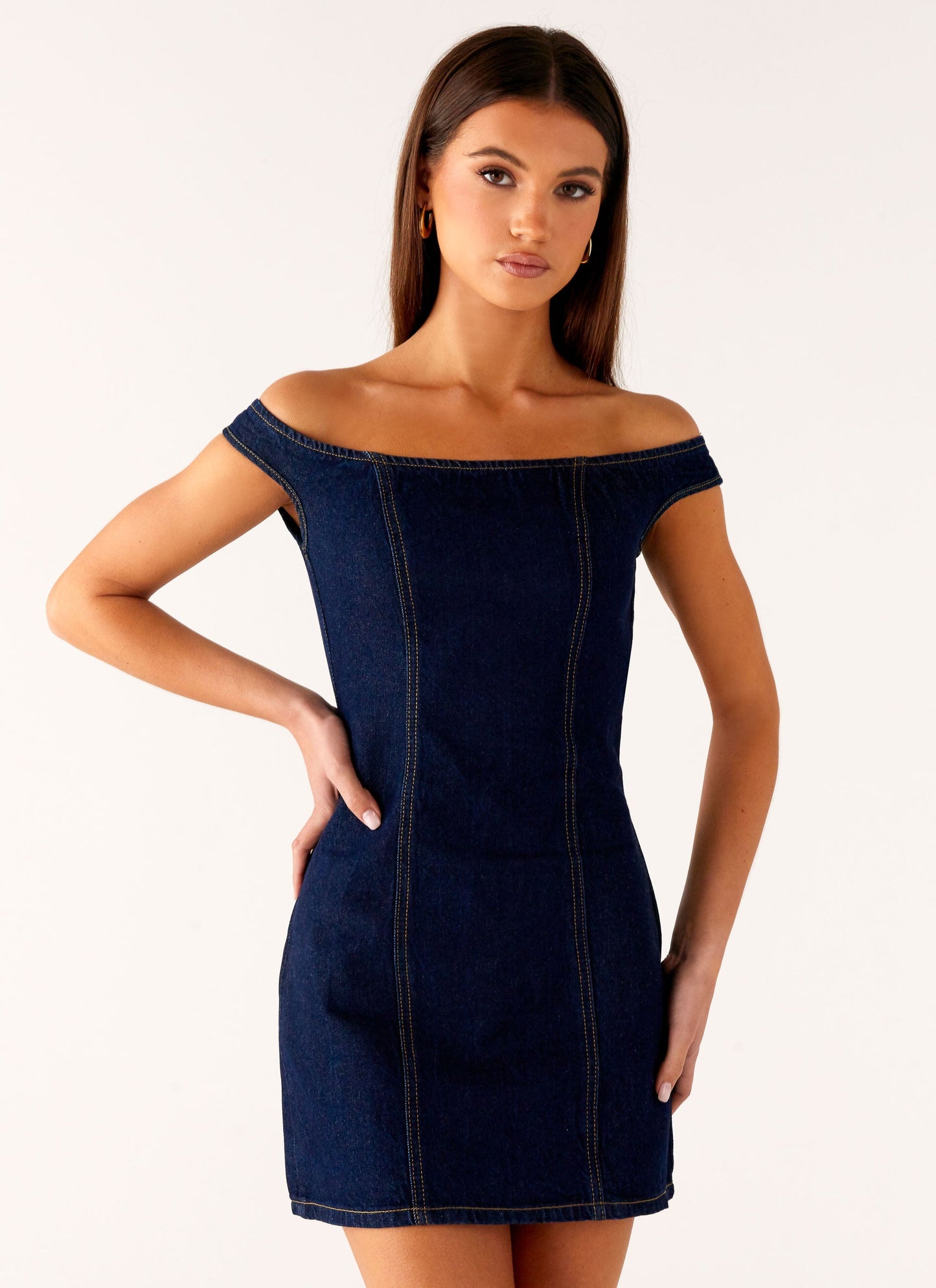 Bonnie Denim Mini Dress - Indigo