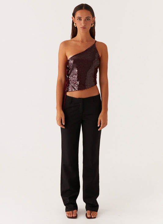 Britley Fitted Trouser - Black