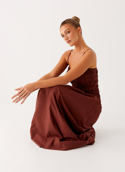 Brooke Maxi Dress - Chocolate