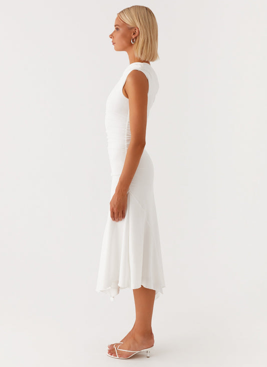 Byron Midi Dress - White