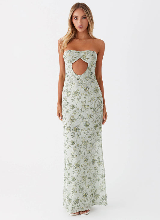 Dearest Maxi Dress - Sage Floral
