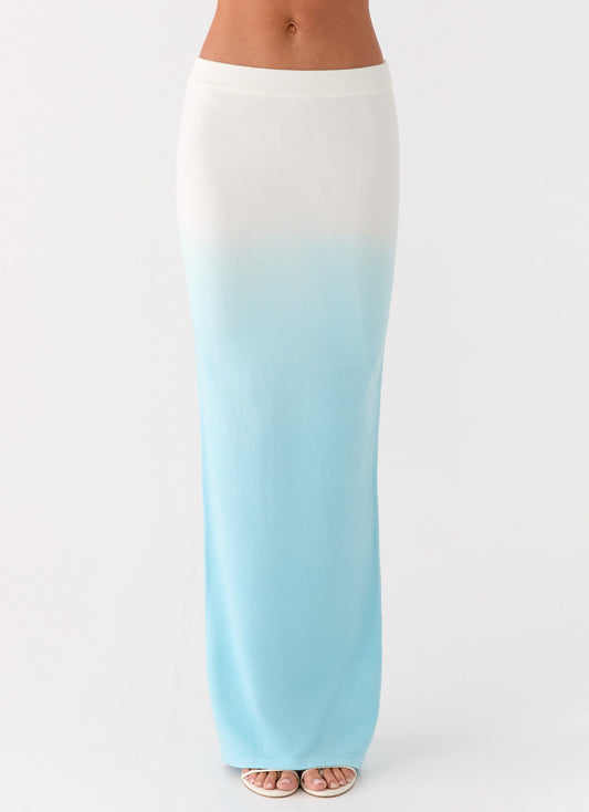 Deep Sea Kiss Maxi Skirt - Blue Ombre