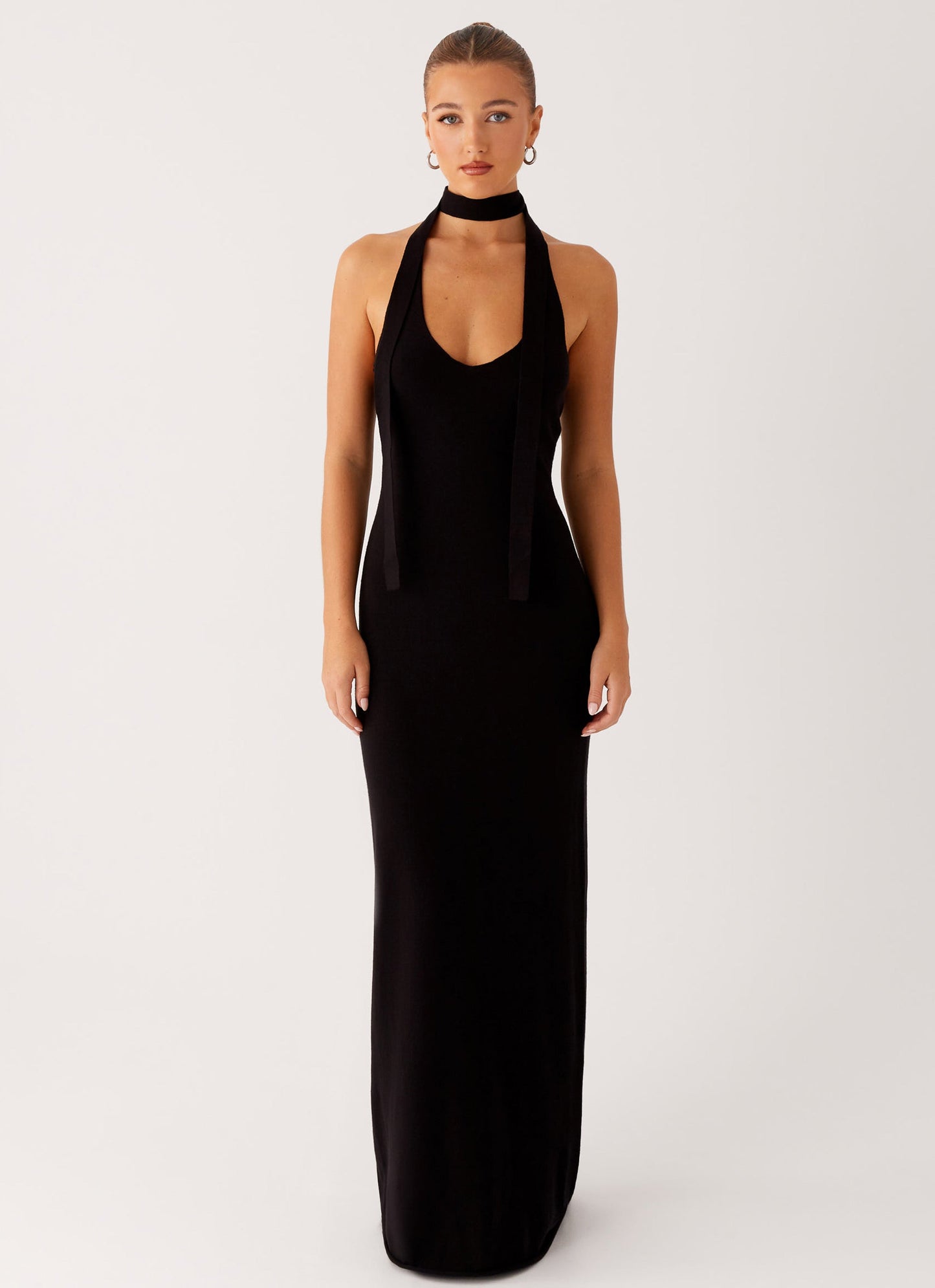 Eddie Knit Maxi Dress - Black