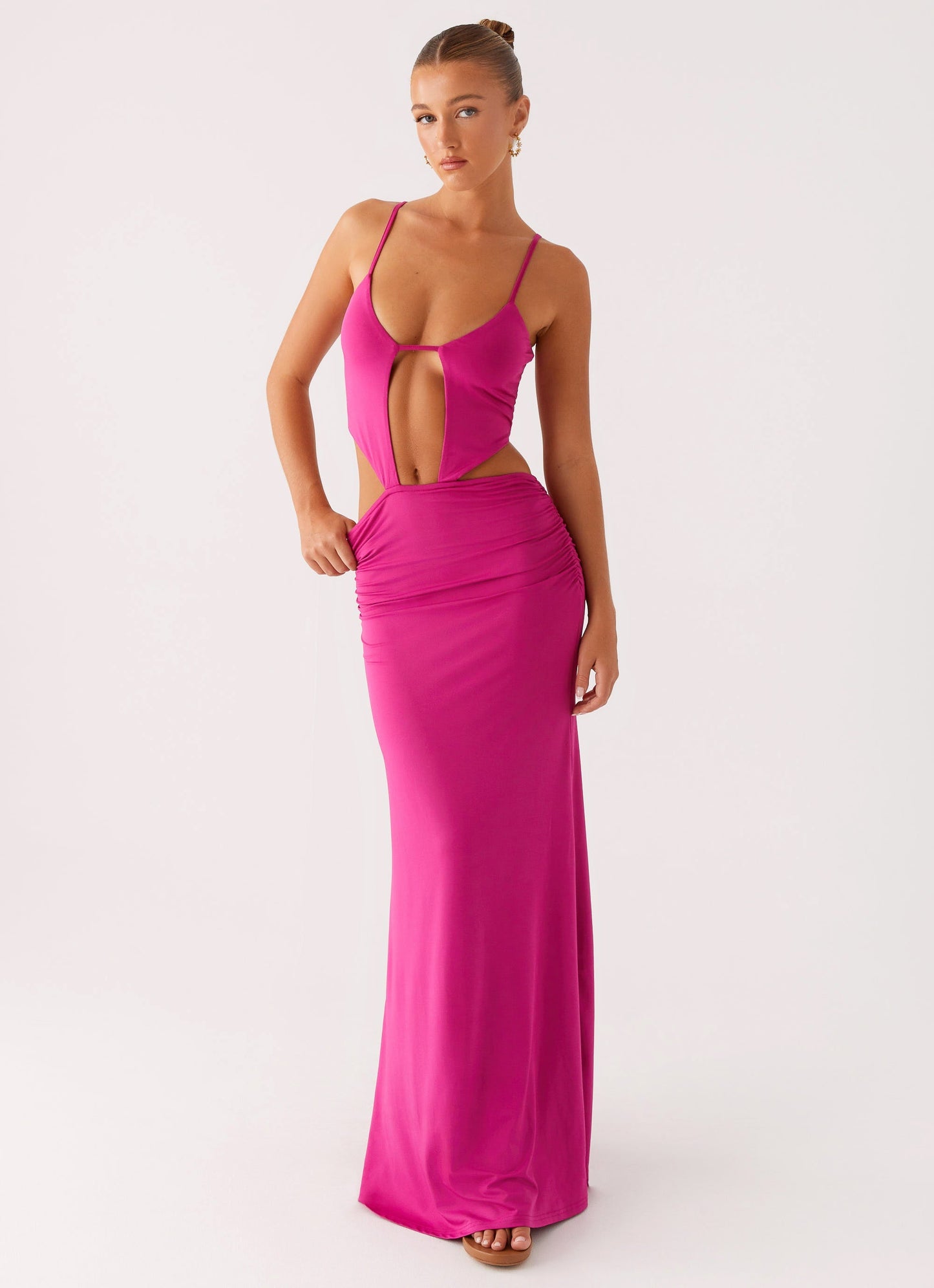 Headliner Maxi Dress - Fuchsia
