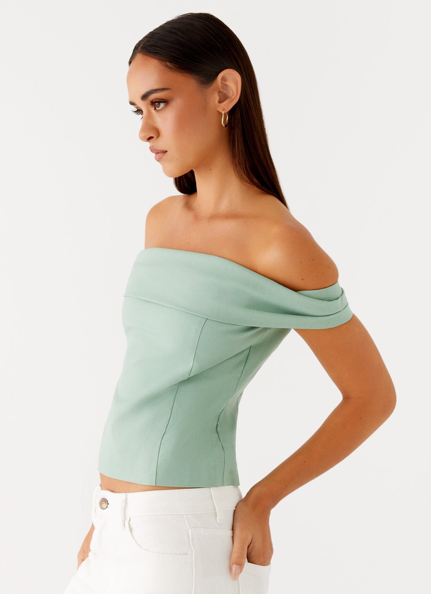 Jairo Linen Top - Sage