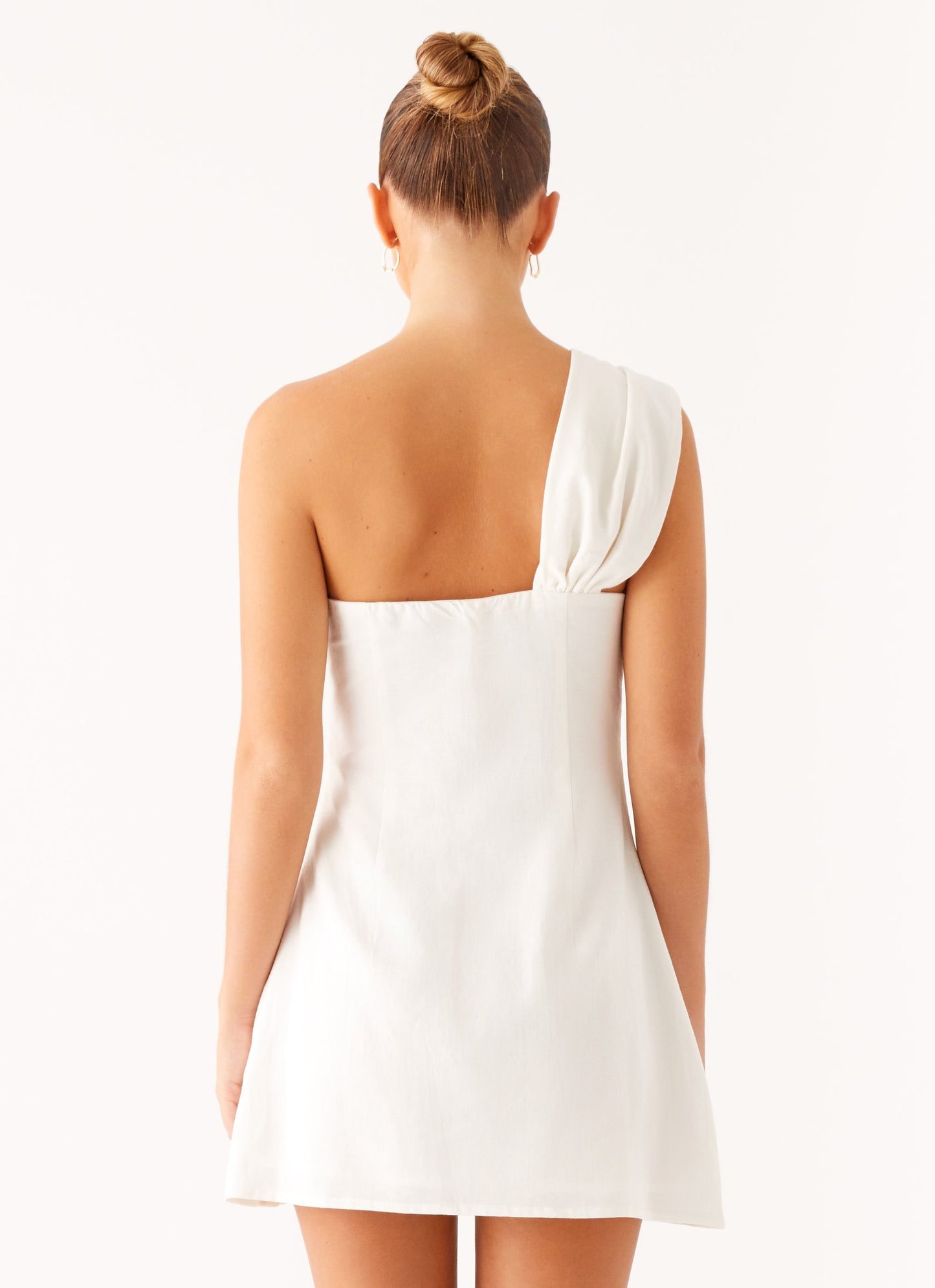 Kameron Linen Mini Dress - White