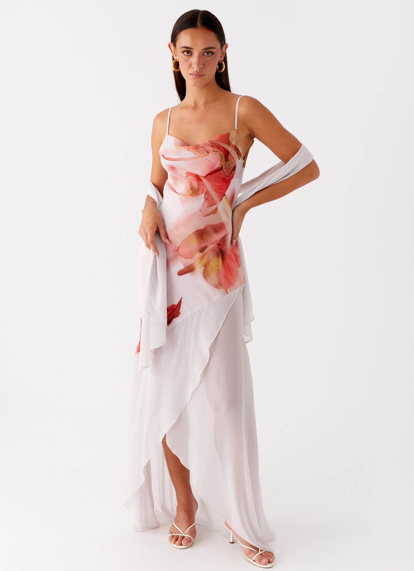 Loire Maxi Dress - Peach Rose