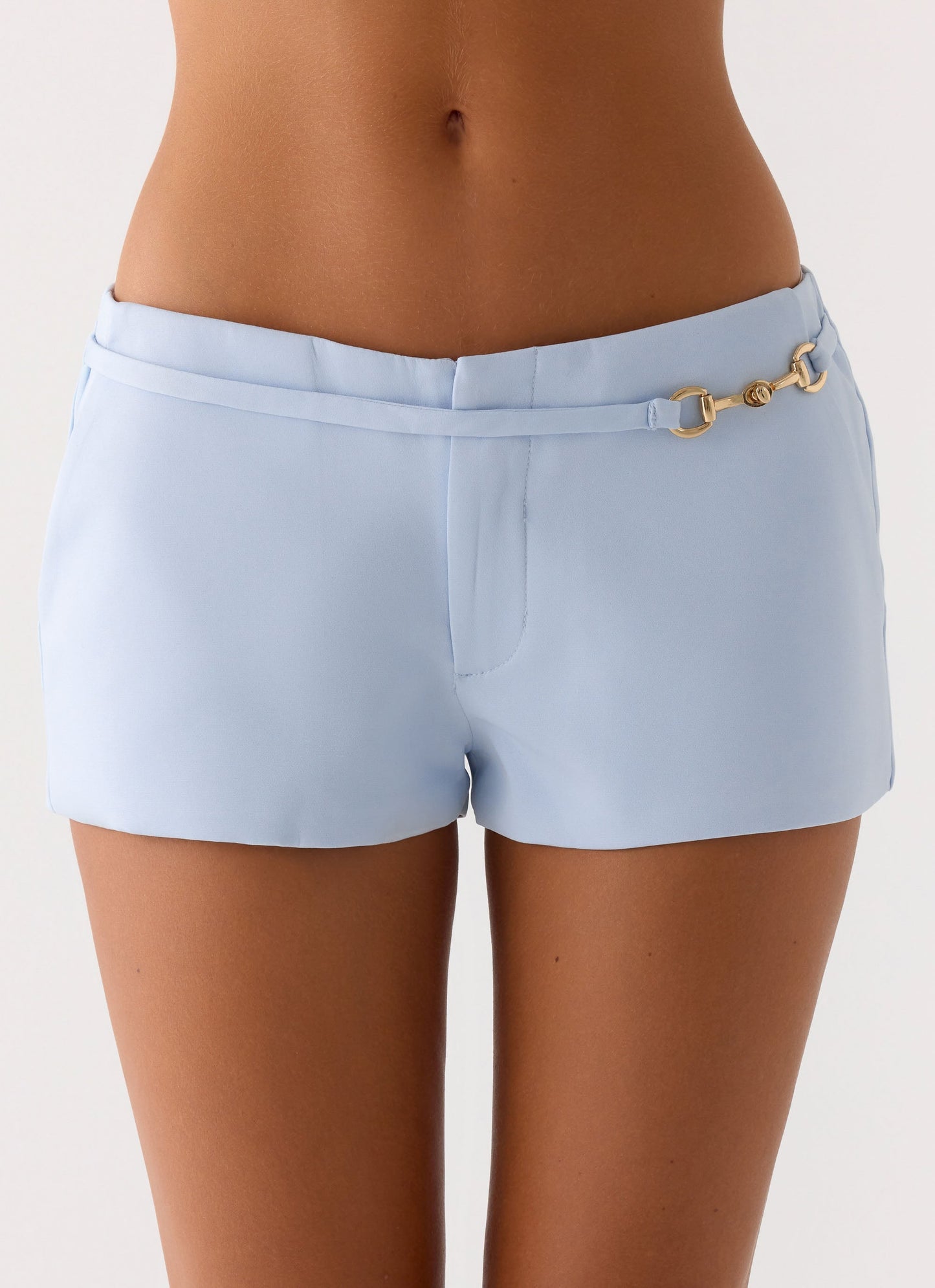 Lulita Belted Shorts - Blue