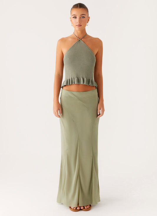 Maddox Maxi Skirt - Sage