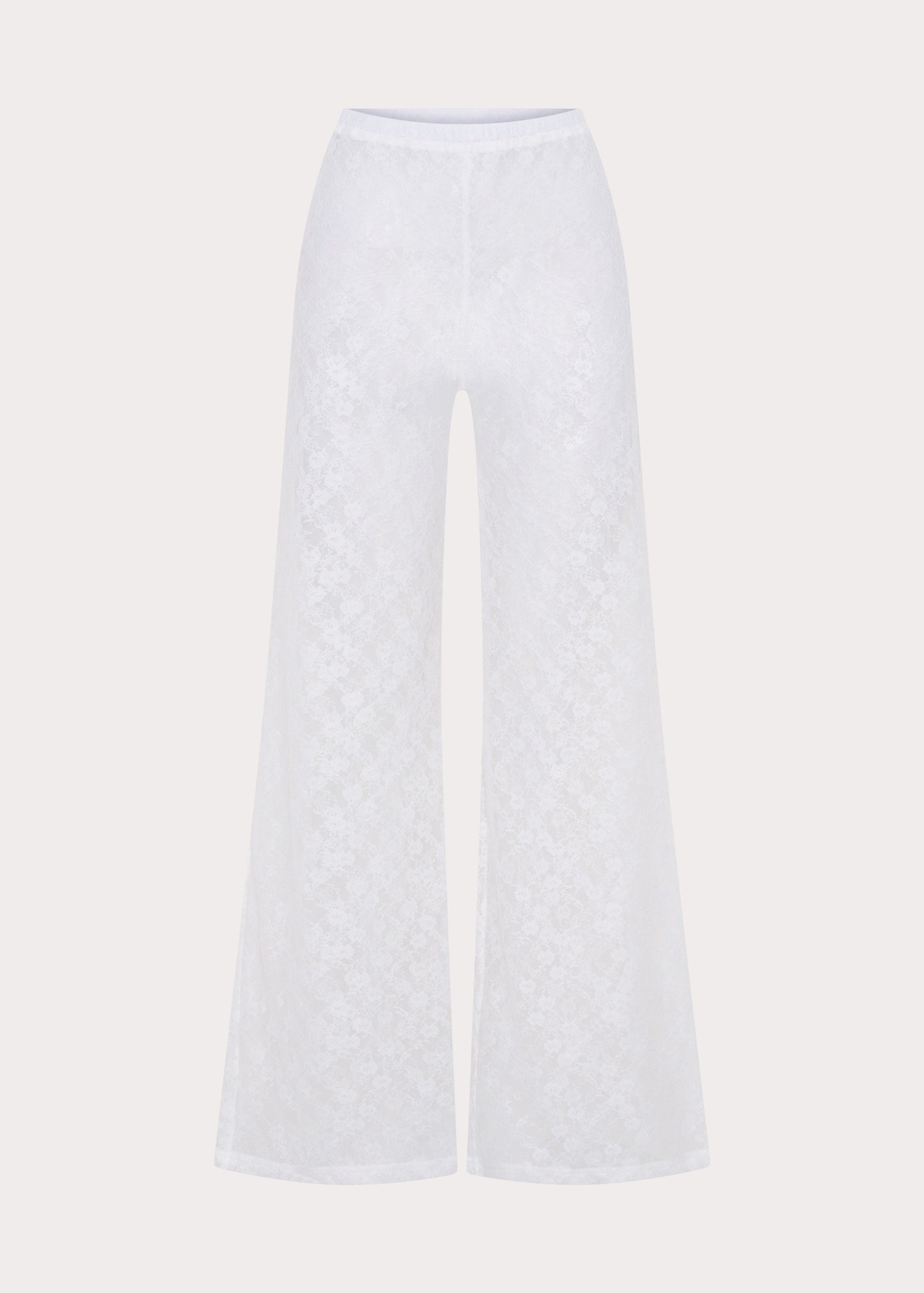 Matcha Lace Pants - White