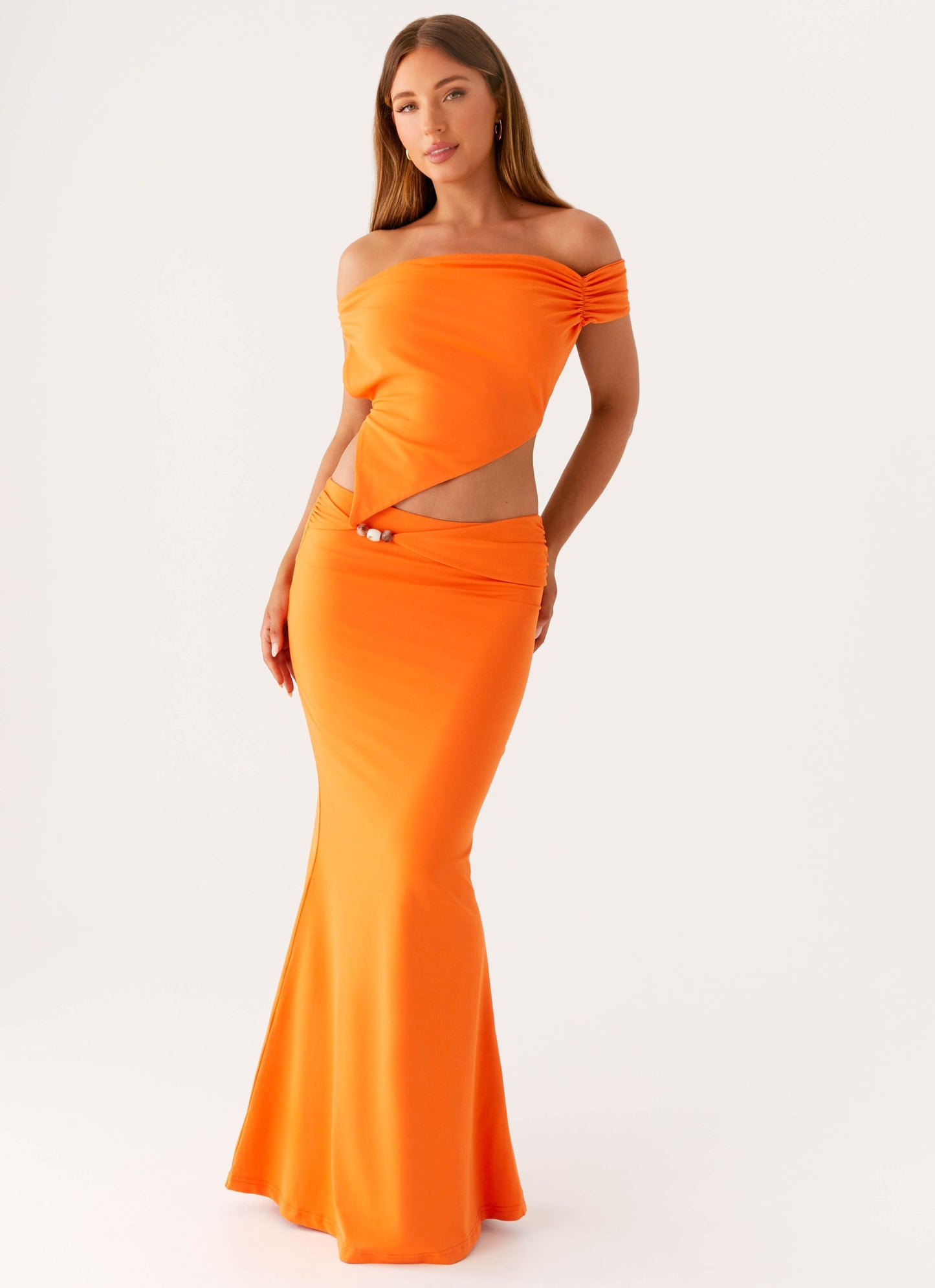 Mention Maxi Skirt - Orange