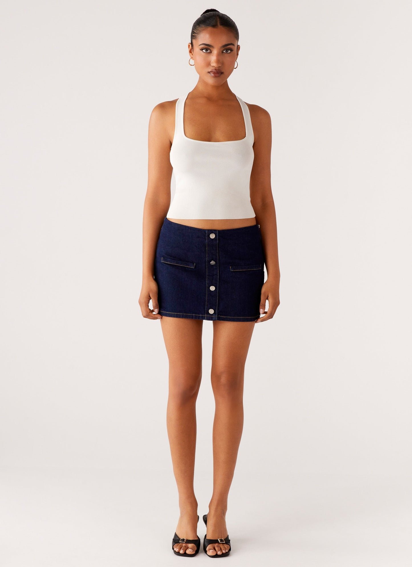 Morrison Denim Mini Skirt - Indigo