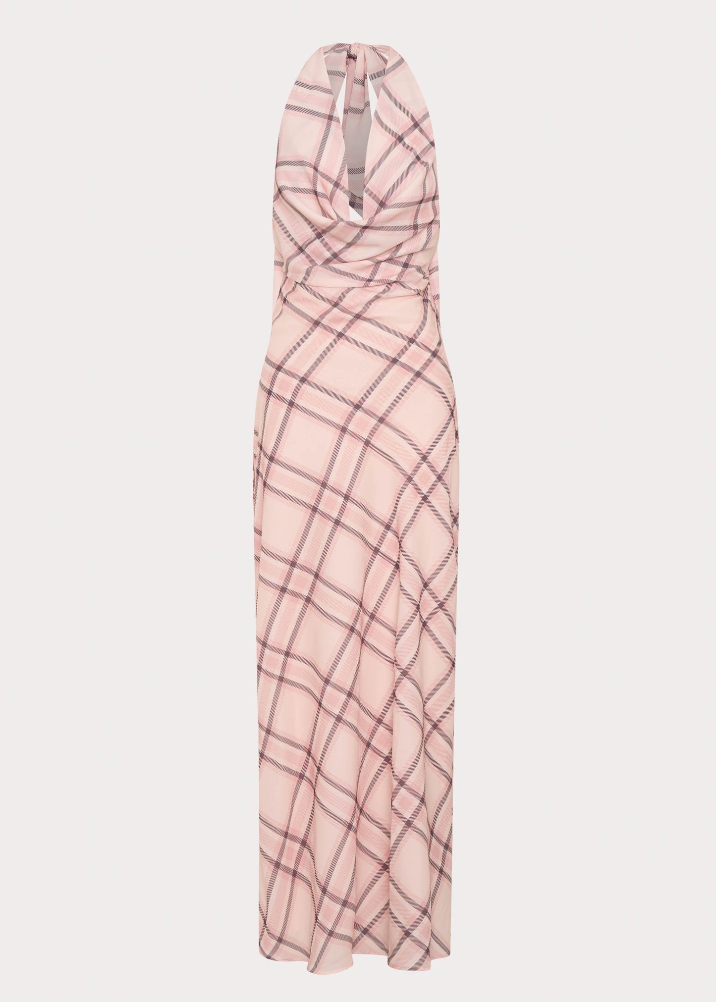 Muse Maxi Dress - Pink Check