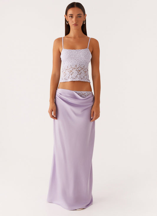 Nancy Lace Top - Lilac