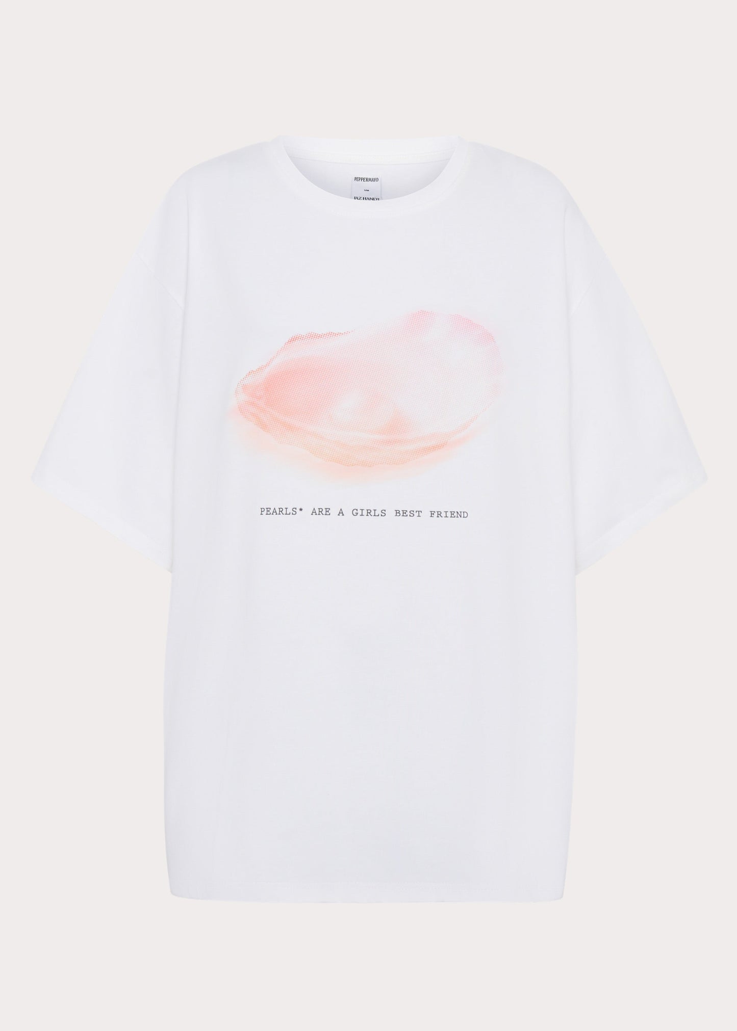 Pearl Oversized Tee - White