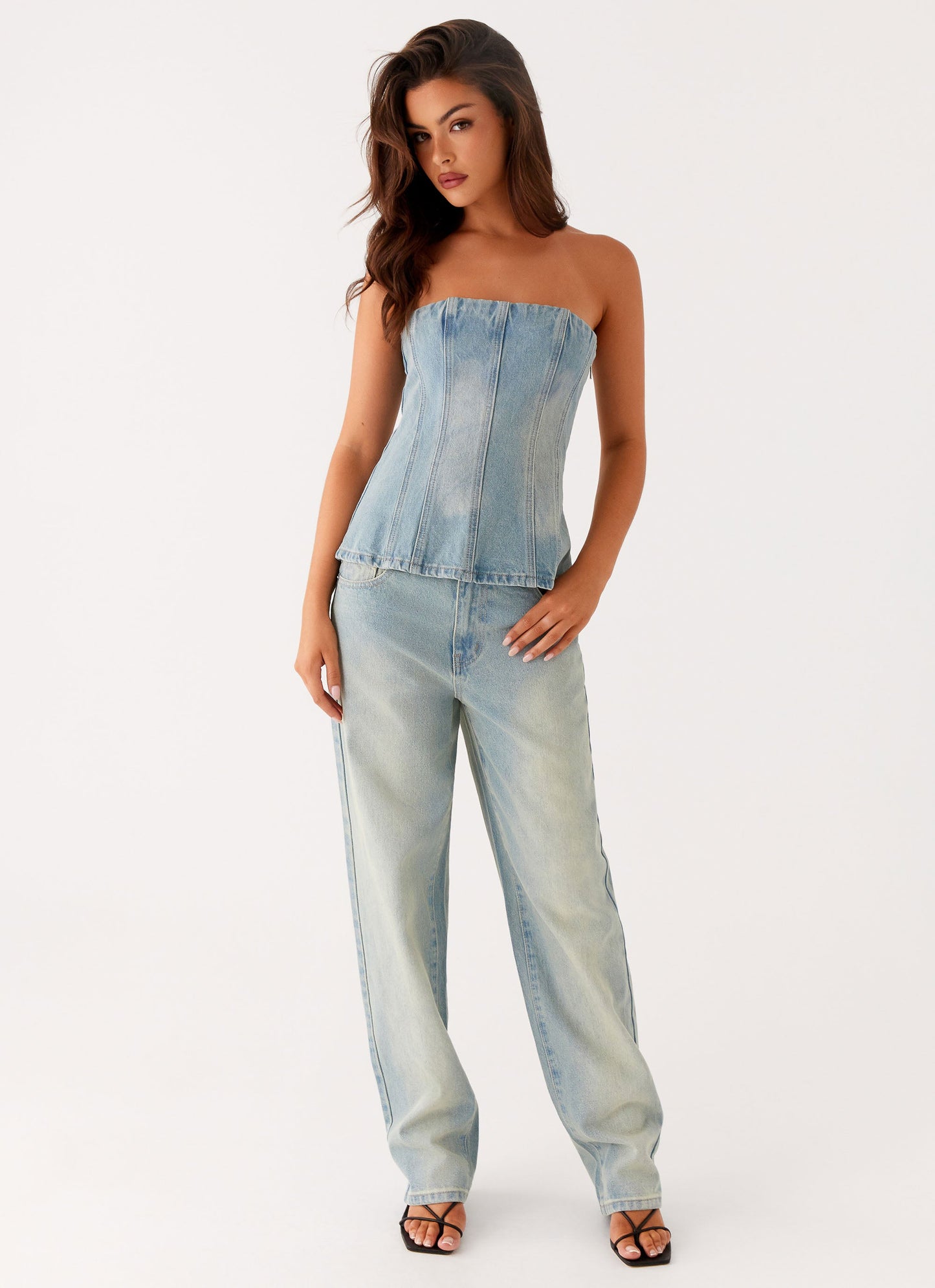 Poppy Low Rise Jeans - Vintage Denim