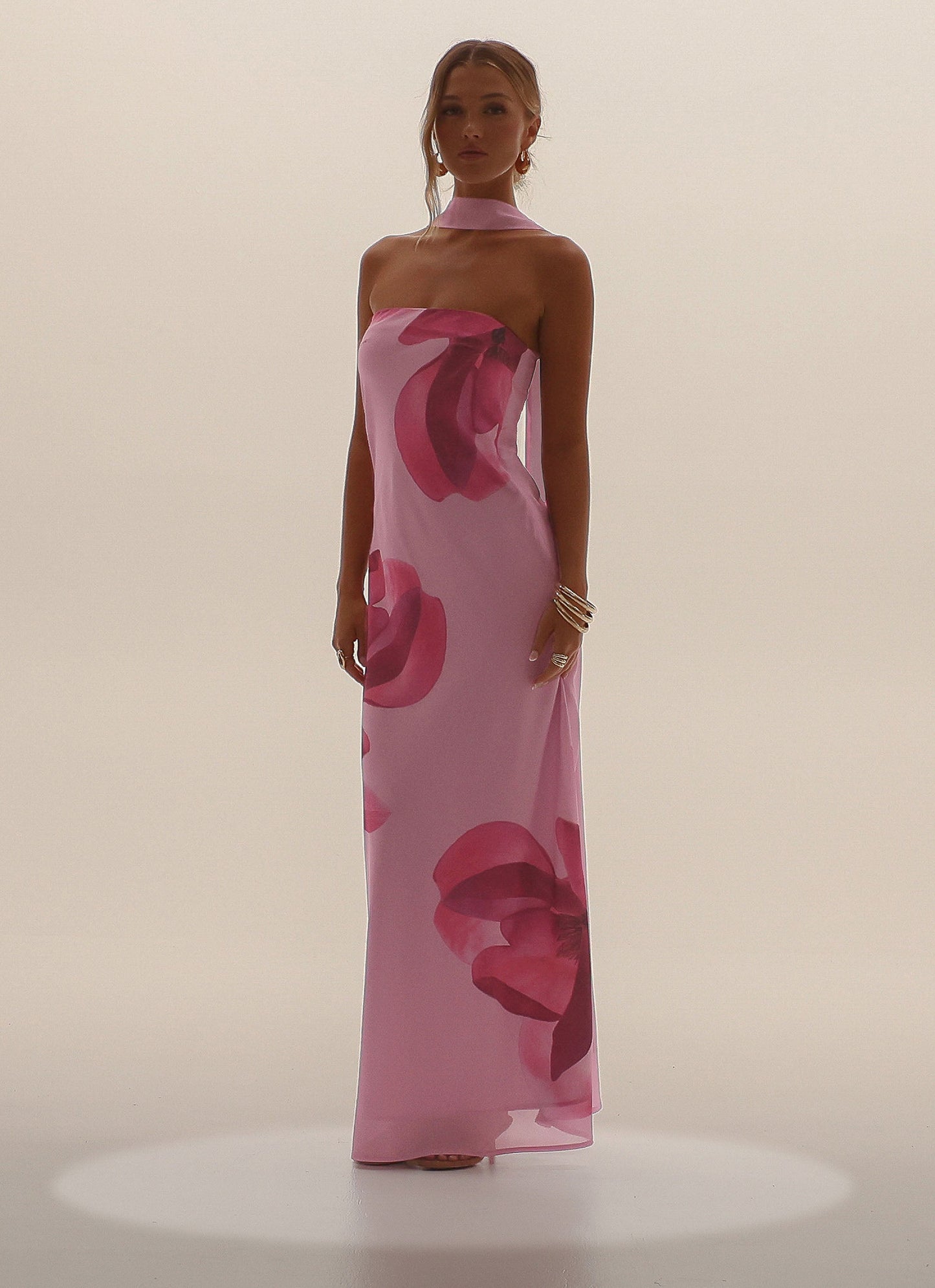 Prim Maxi Dress - Pastel Pink