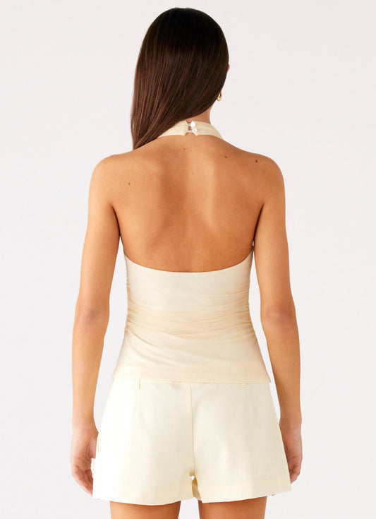 Rosana Halter Top - Butter