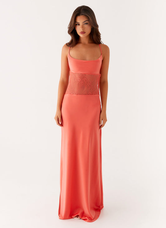 Shae Maxi Dress - Tangerine