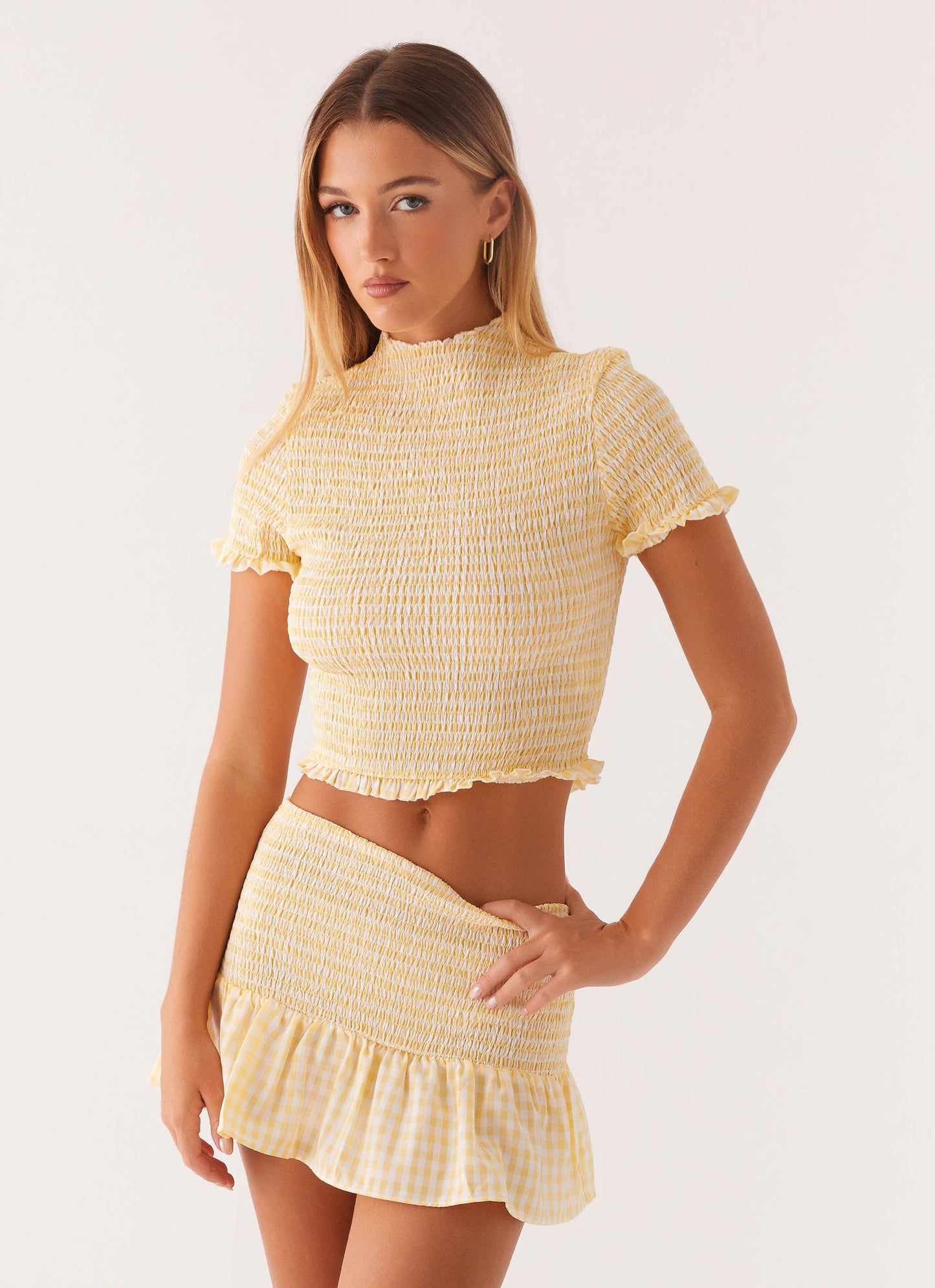 Sweetest Pie T-Shirt - Yellow Gingham