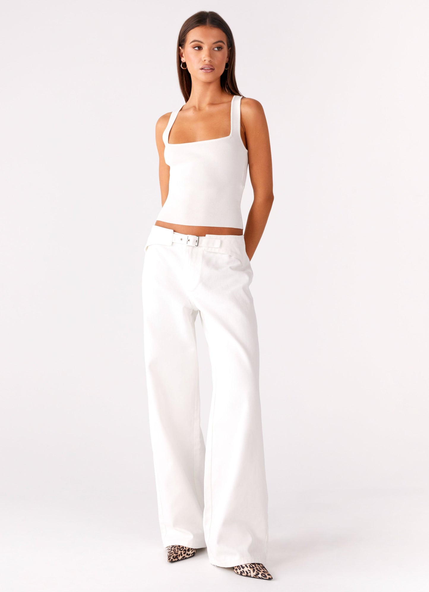 Texas Low Rise Jeans - White