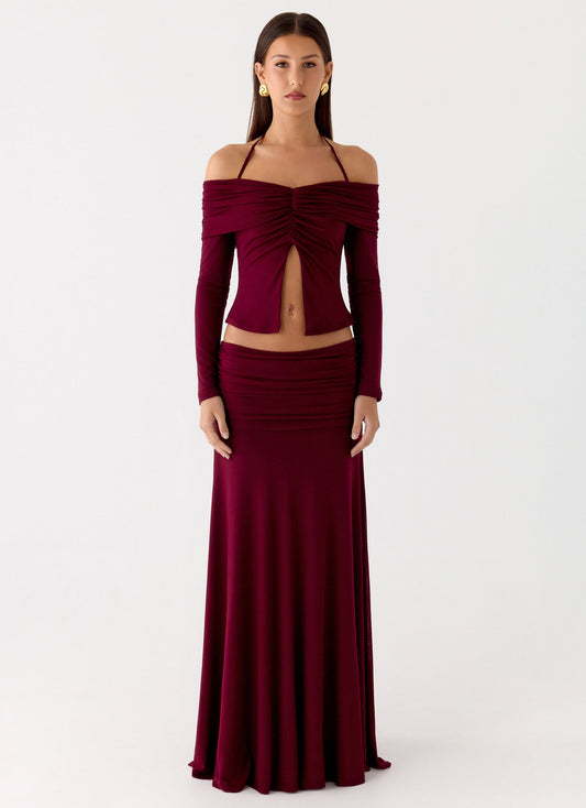 Thorness Long Sleeve Top - Plum