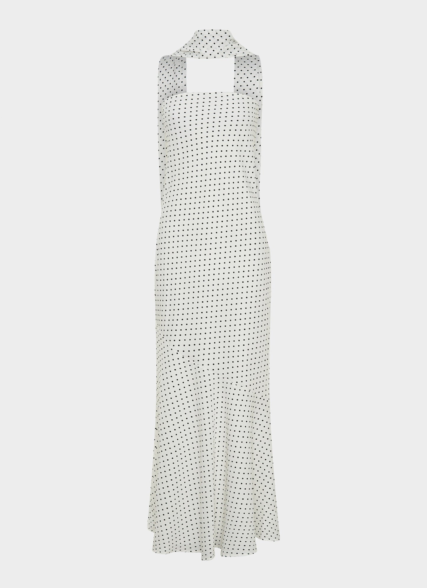 Under The Pagoda Maxi Dress - White Polkadot