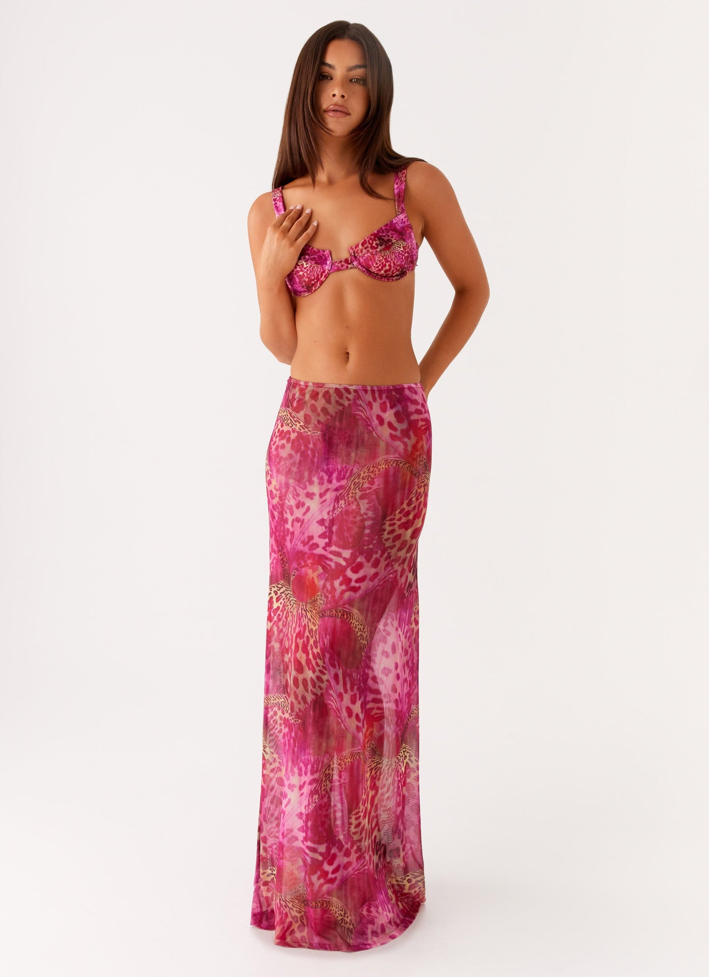 Camellia Maxi Skirt - Lavender Lagoon