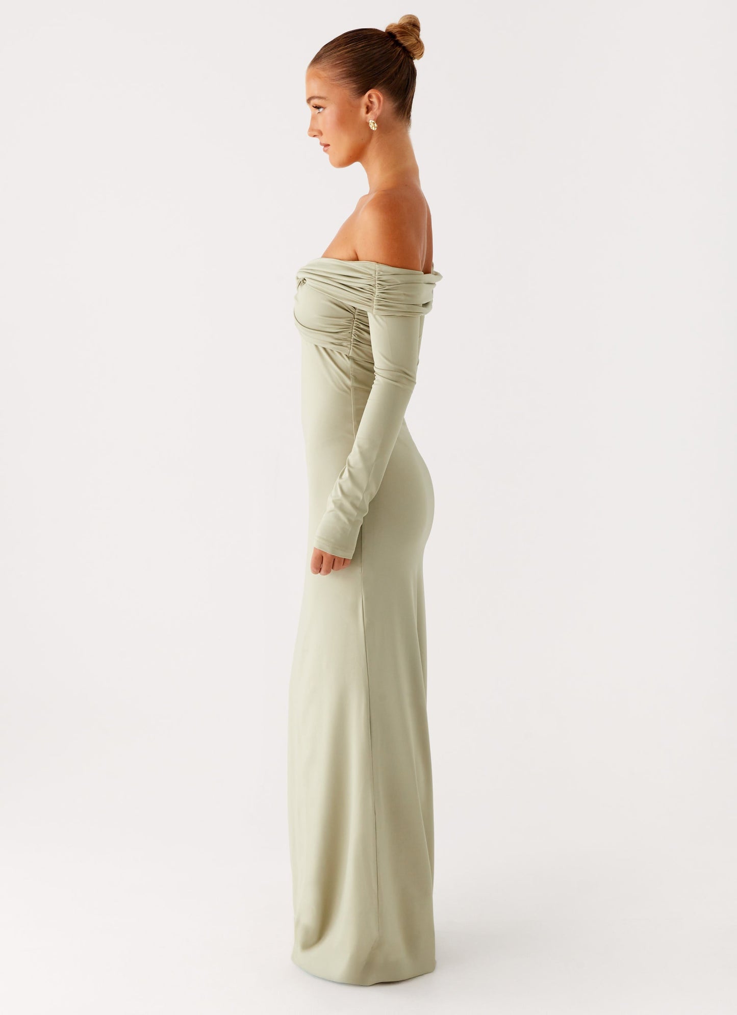 Marla Long Sleeve Maxi Dress - Sage