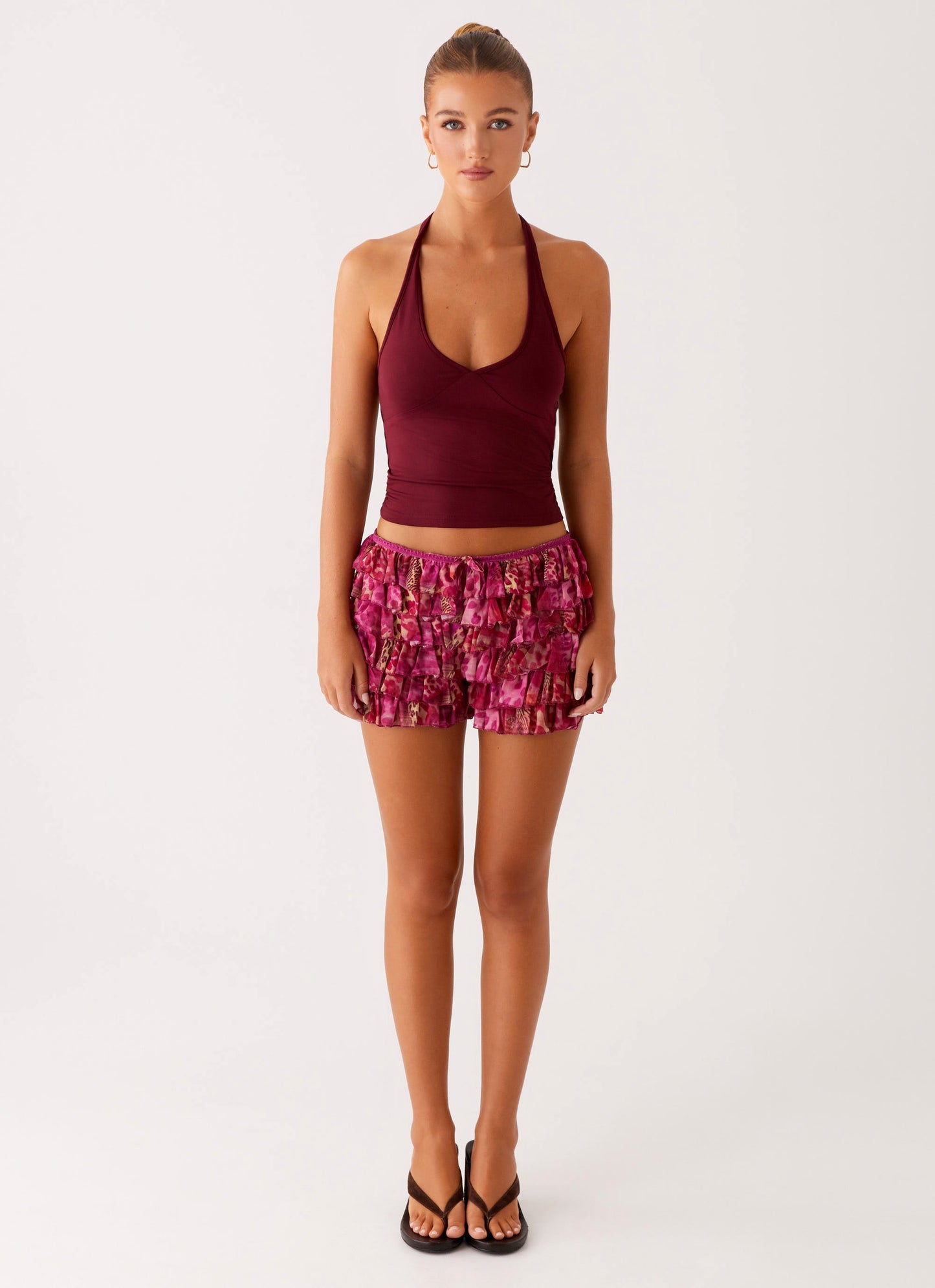 Entertain Me Bloomer Shorts - Lavender Lagoon