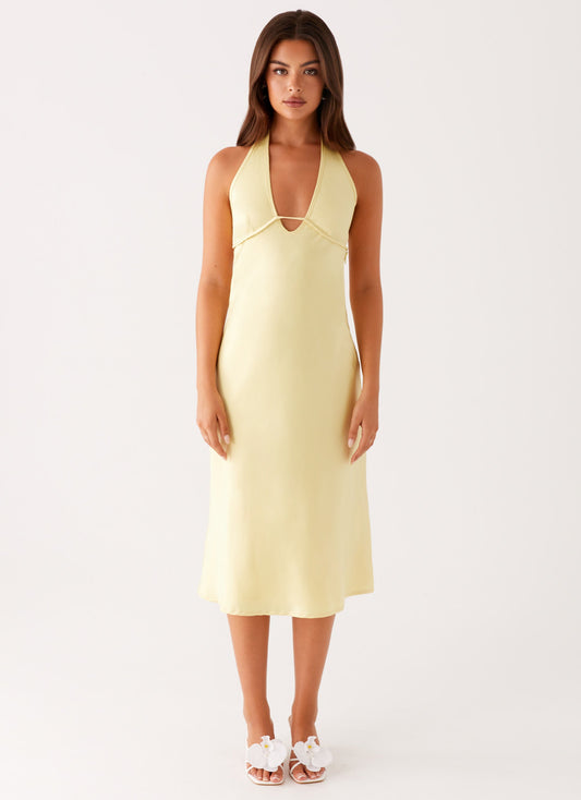 Davies Midi Dress - Yellow