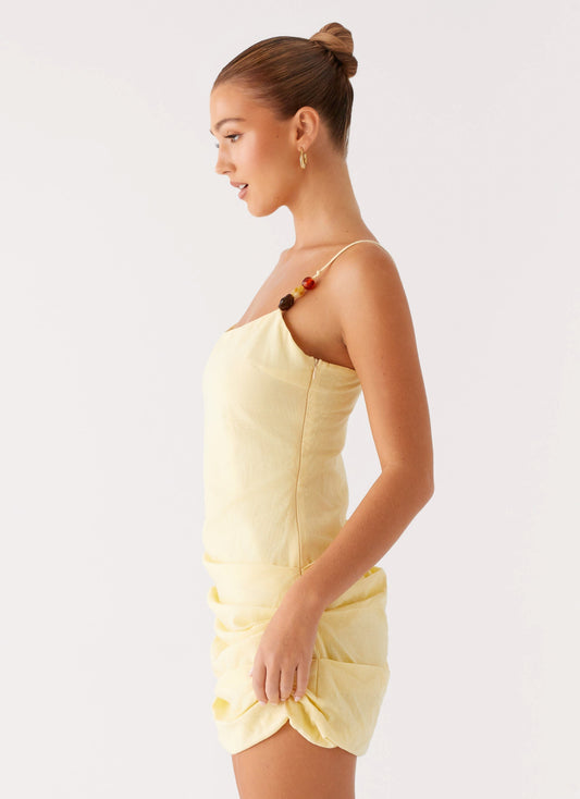 Adella Mini Dress - Yellow