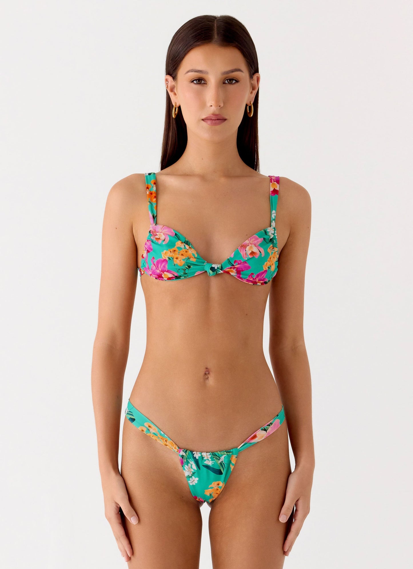 Airlie Scrunch Bikini Bottoms - Jungle Bloom