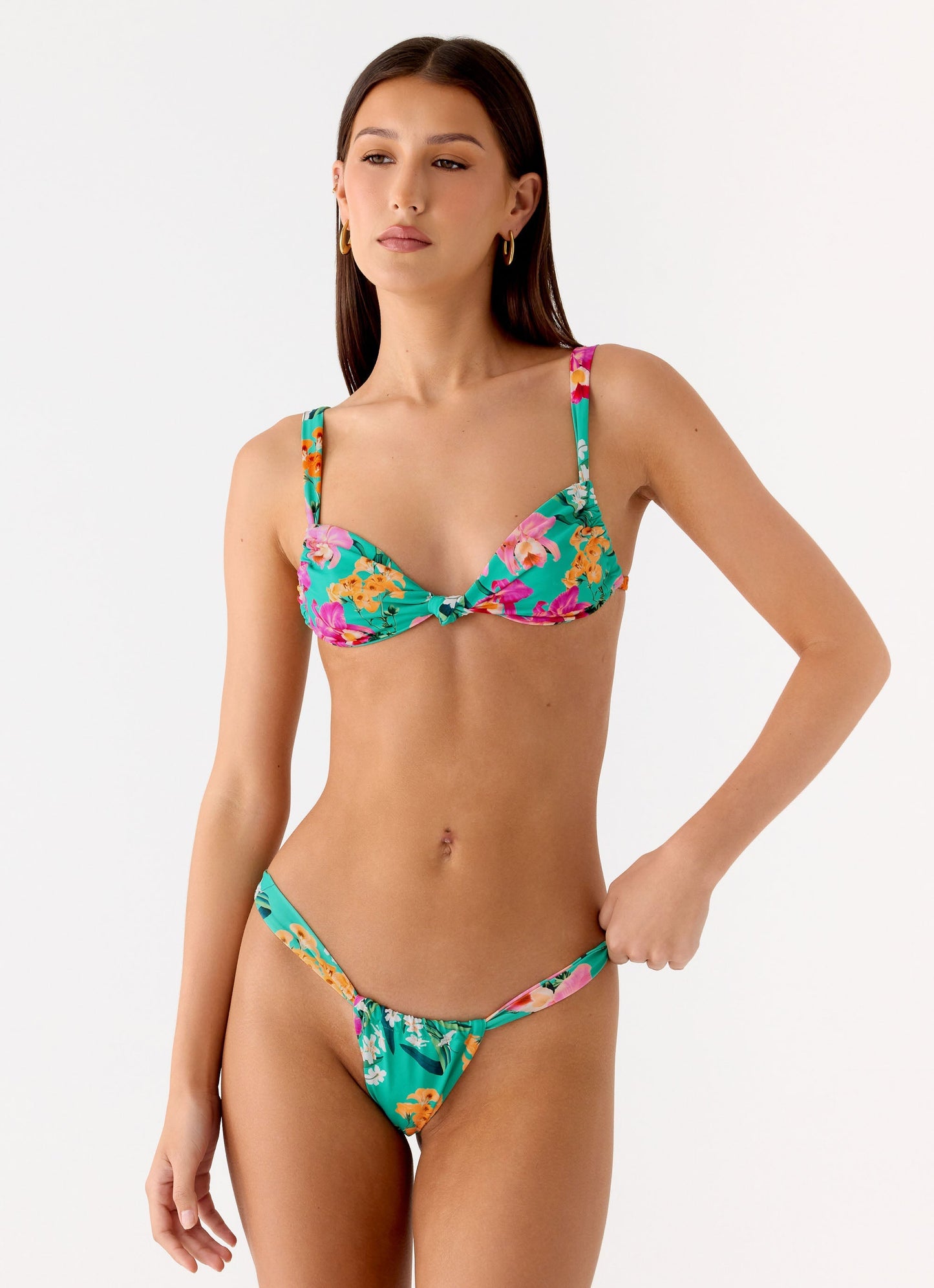 Airlie Scrunch Bikini Bottoms - Jungle Bloom