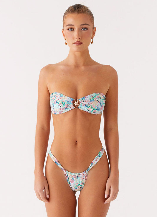 Airlie Scrunch Bikini Bottoms - Santorini Floral