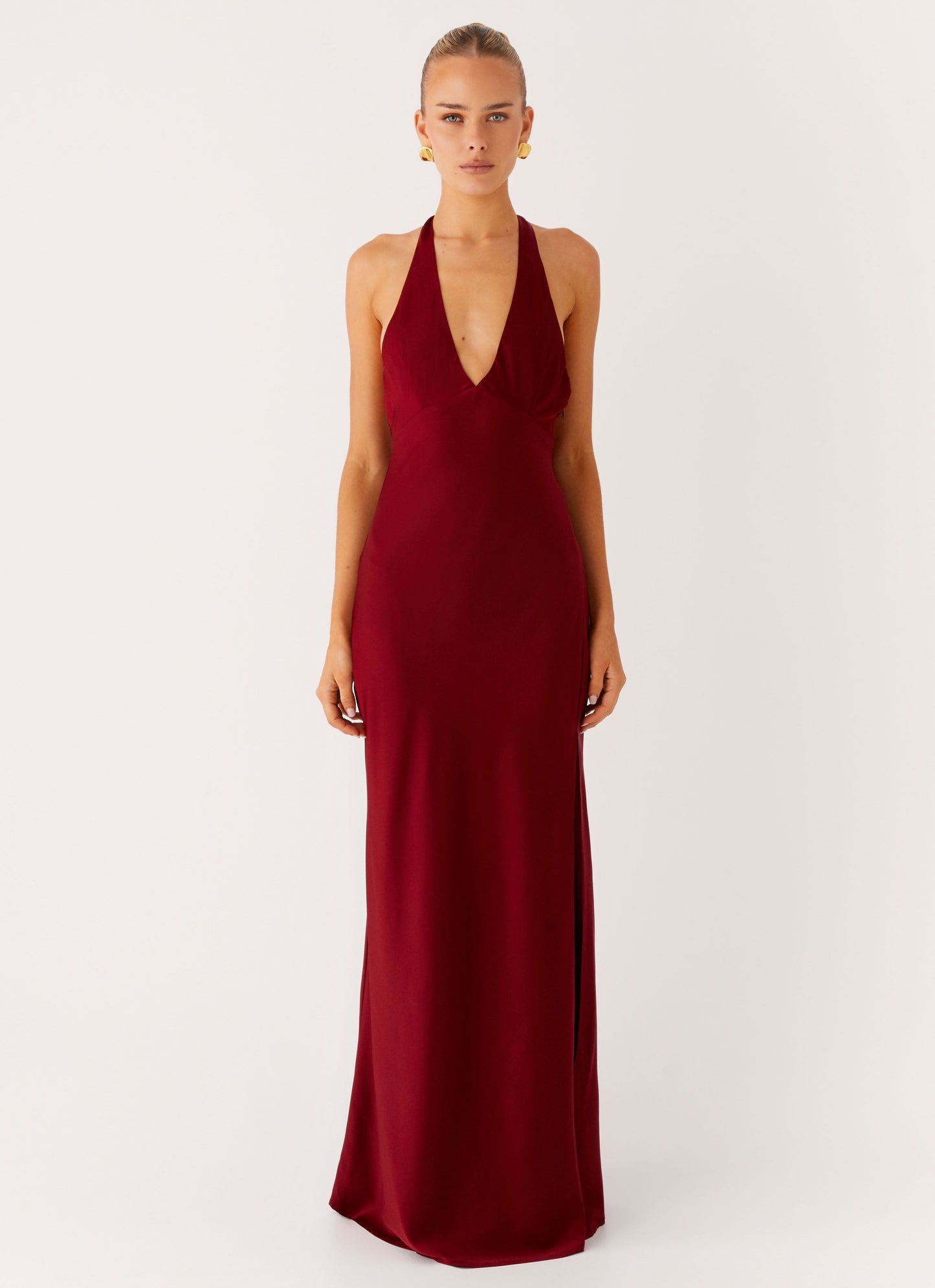 Angie Maxi Dress - Burgundy