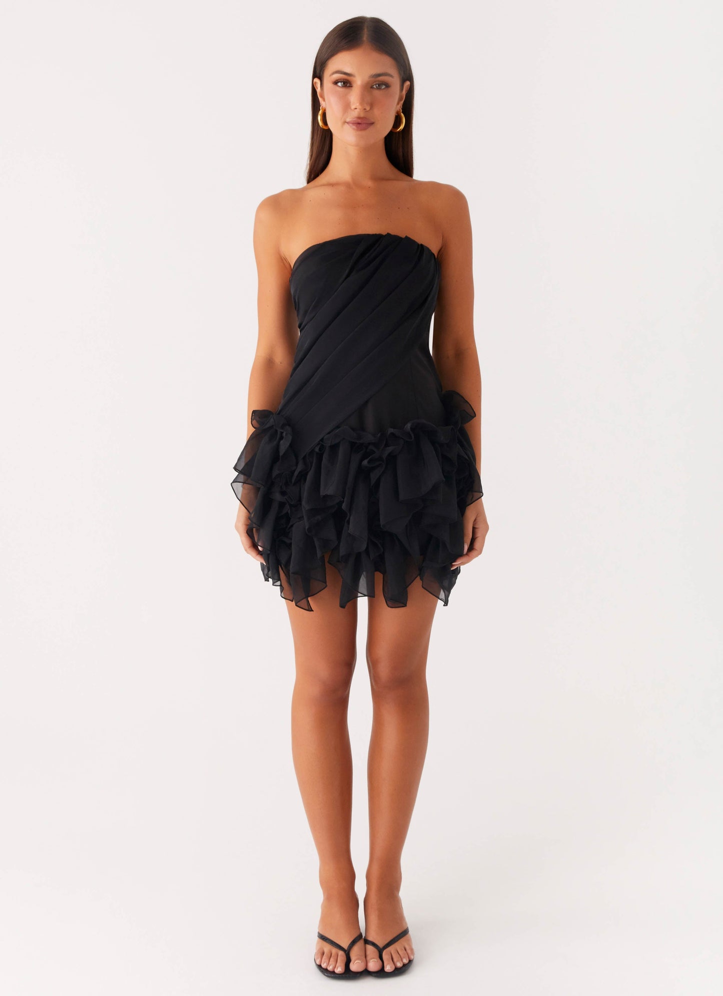 Arabian Nights Mini Dress - Black