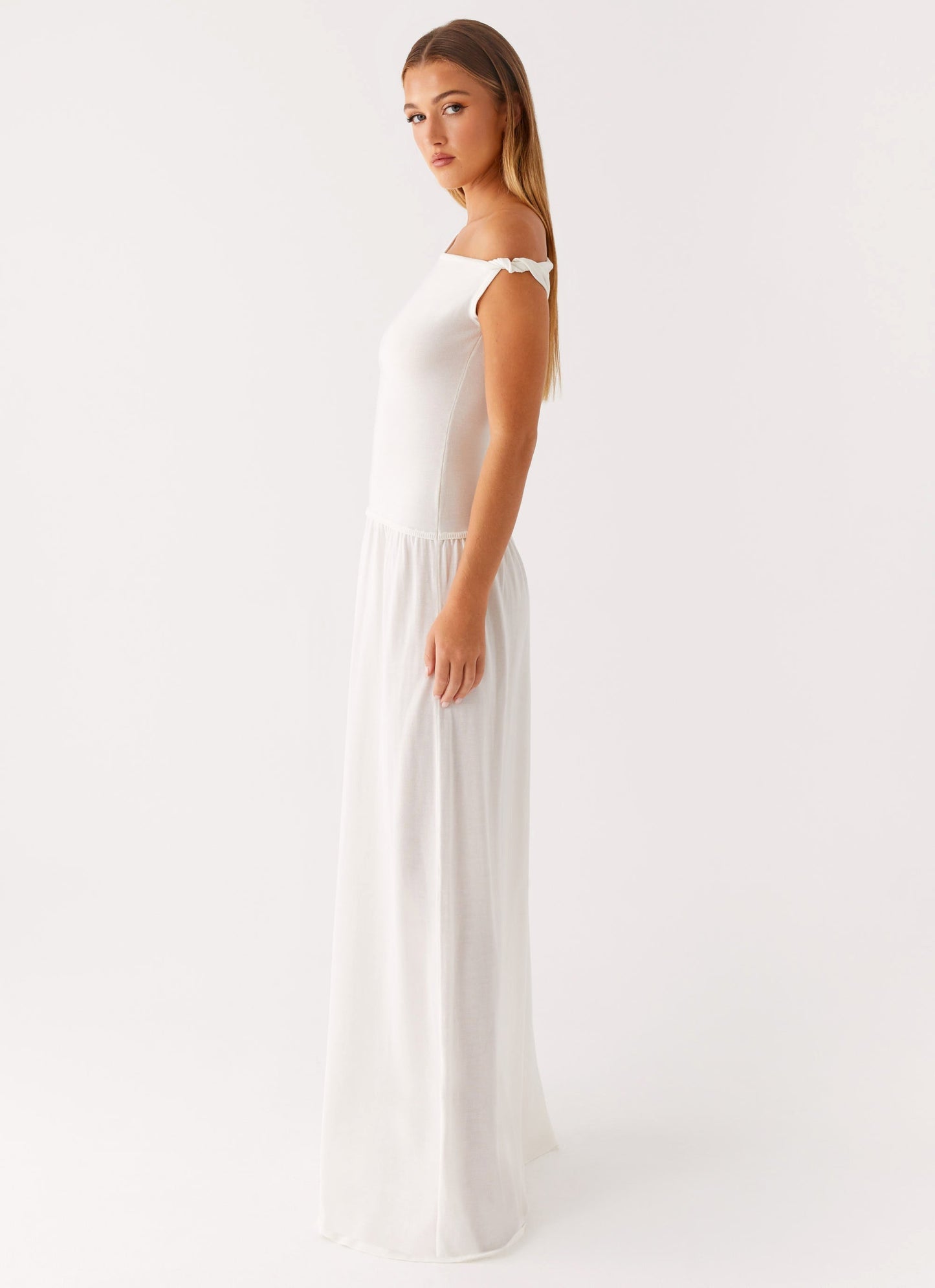 Ardella One Shoulder Maxi Dress - Ivory