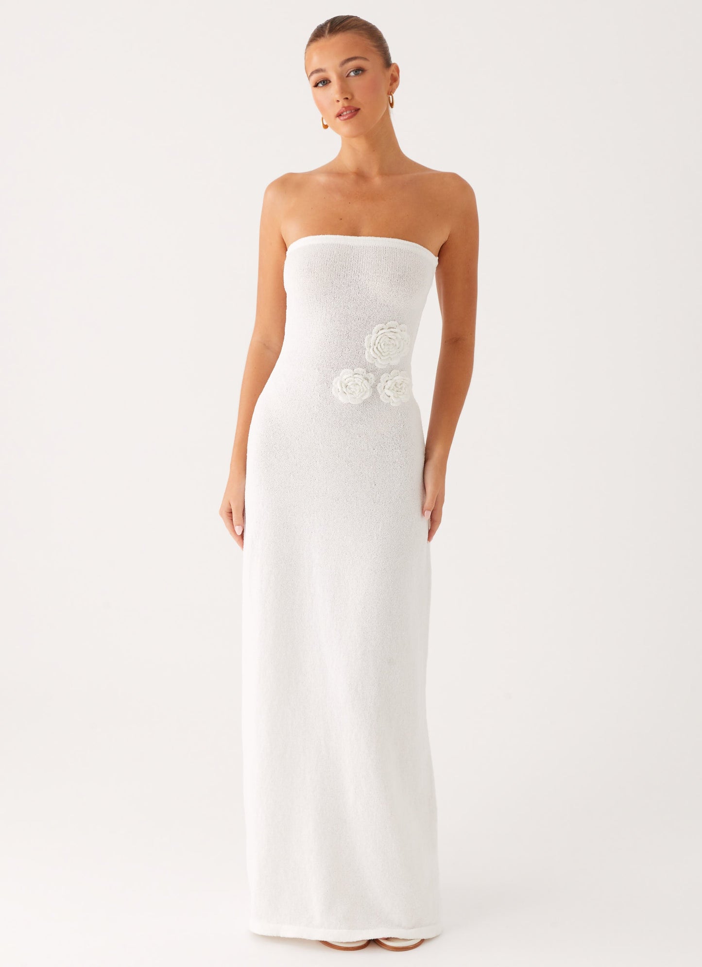Arli Strapless Maxi Dress - Ivory