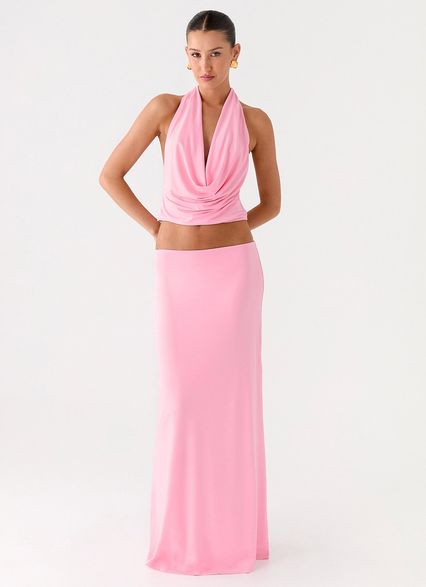 Ashi Maxi Skirt - Pink