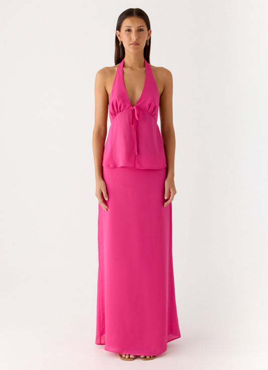 Ashlea Maxi Skirt - Fuchsia