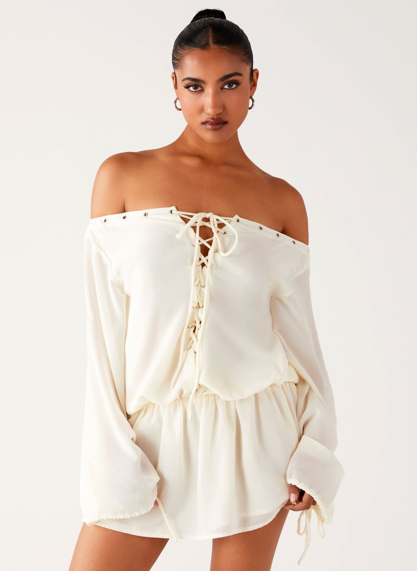 Astaria Mini Dress - Ivory