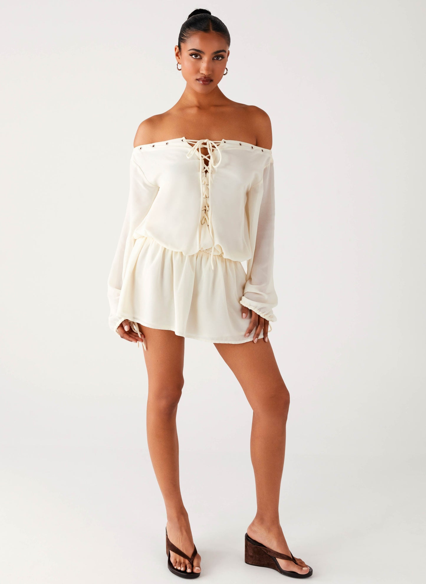 Astaria Mini Dress - Ivory