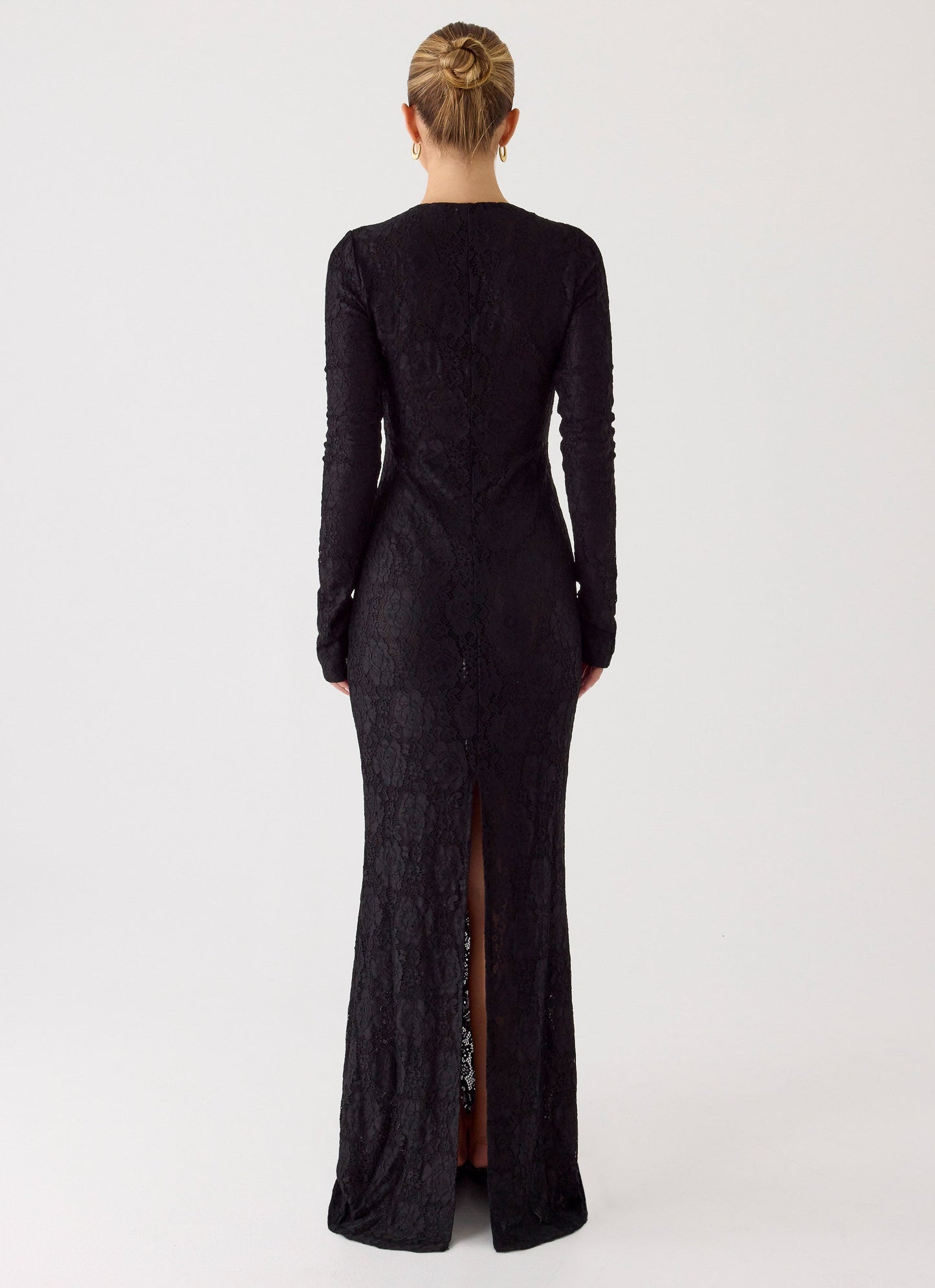 Astoria Long Sleeve Maxi Dress - Black