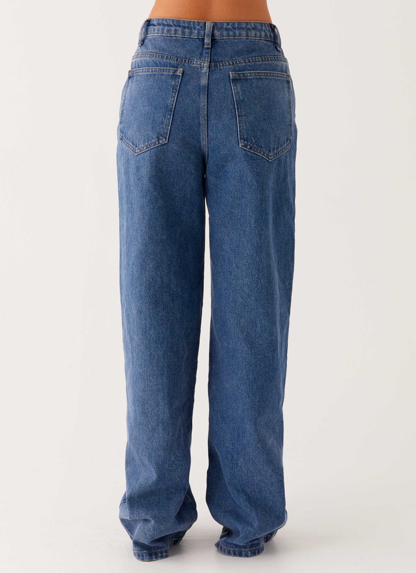 Back Again Straight Leg Denim Jeans - True Blue