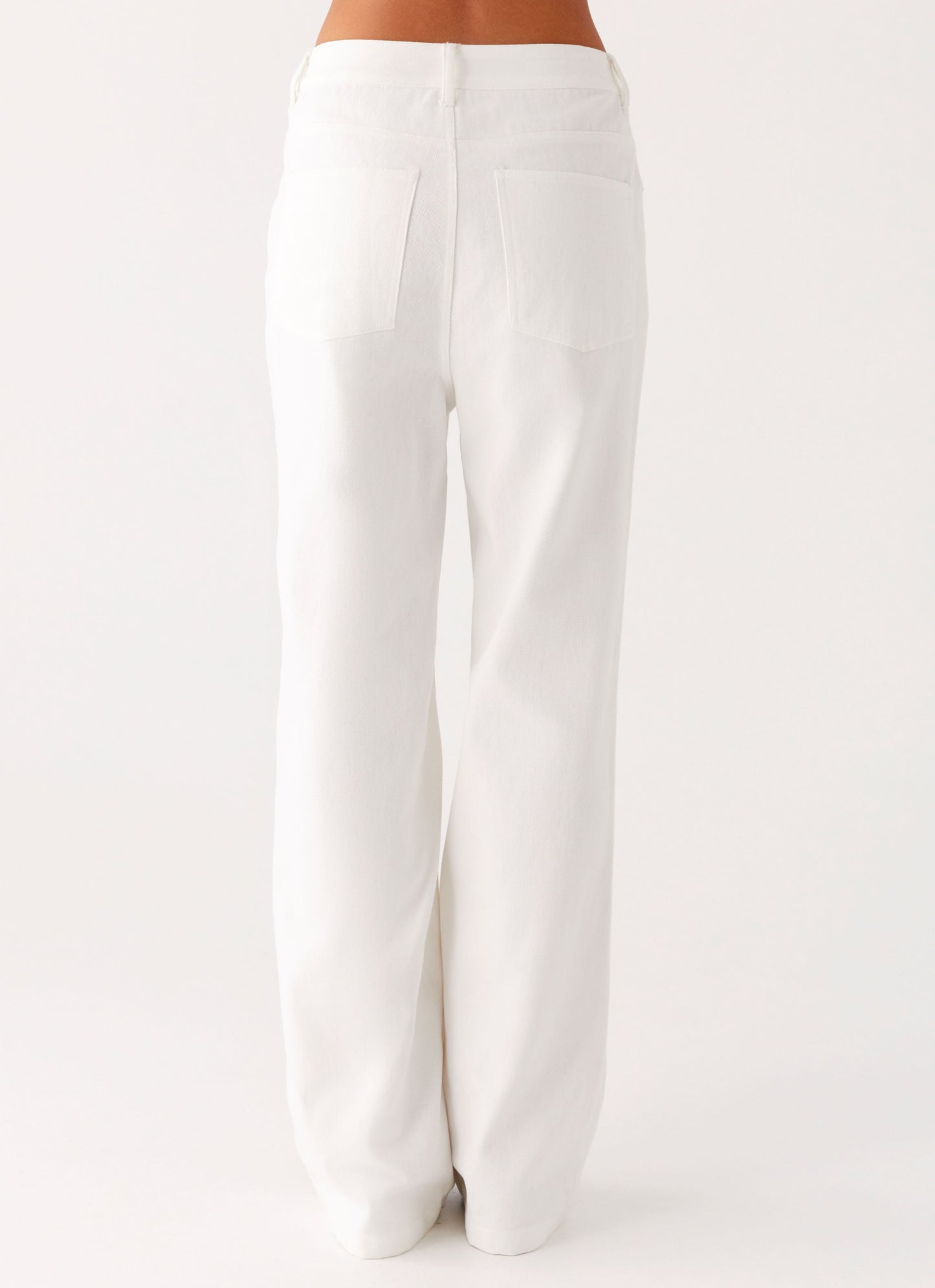 Back Again Straight Leg Denim Jeans - White
